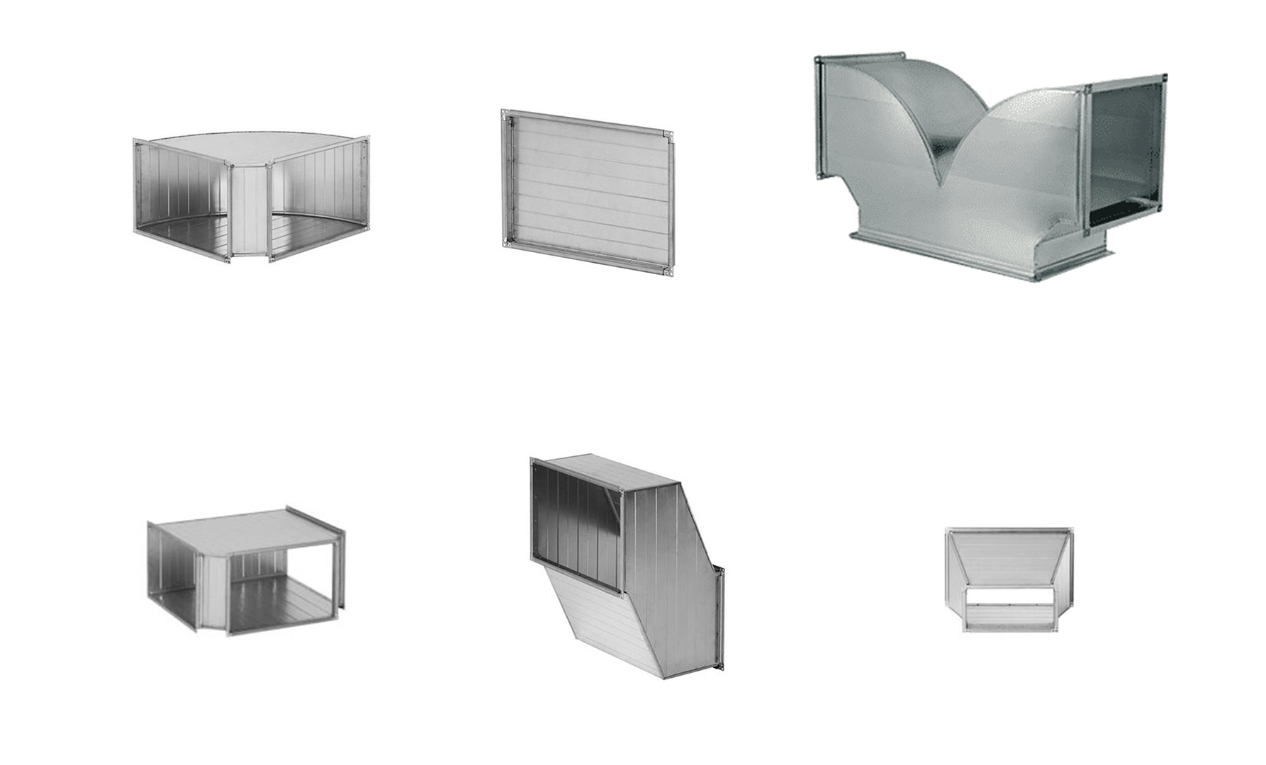 Çakma Flanşlı Kare Kanal Fittingsler