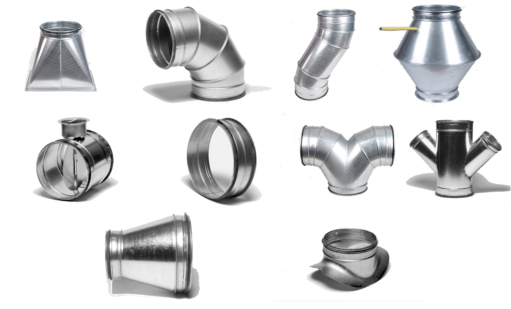 Yuvarlak Spiro Kanal Fittingsler